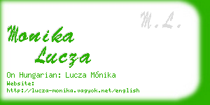 monika lucza business card